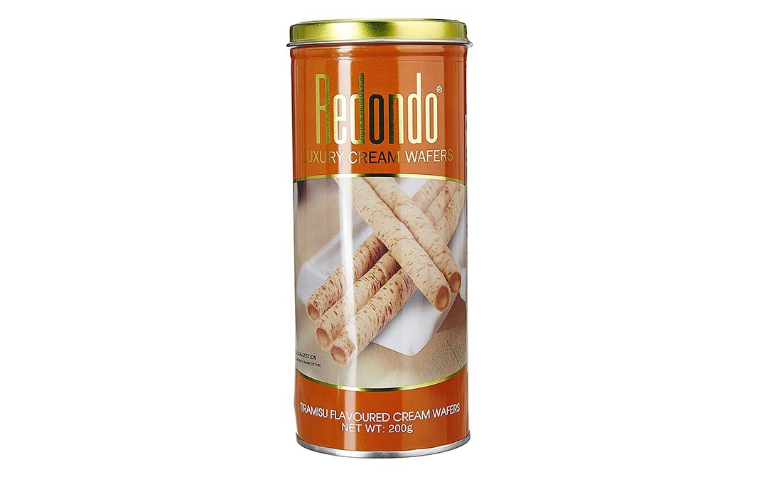 Redondo Tiramisu Flavoured Cream Wafers    Container  200 grams